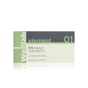 Welllab Element Dihydroquercetin with A, C, E, 30 капсул